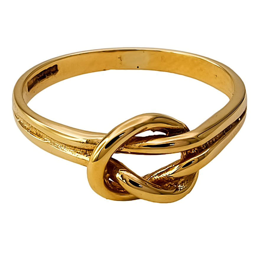 Second Hand 9ct Gold 2.1g Knot Ring Size N